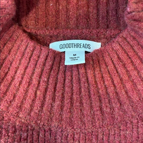 Goodthreads Maroon Ribbed Sweater - Picture 3 of 3